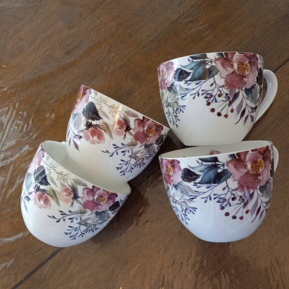 Set of 4 "Thank you" Harvest Green Studio Coffee/Tea Mug 20 oz - Picture 8 of 9